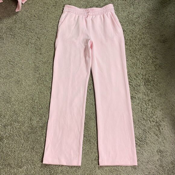 Lululemon Size 6 Softstreme Pant High Rise 31" Black Strawberry Milkshake Pink - Picture 2 of 8